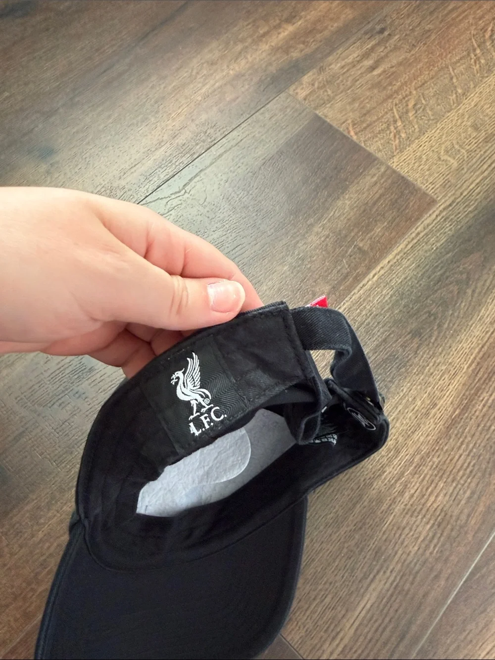 adidas Black Baseball Cap with Red LFC Embroidery